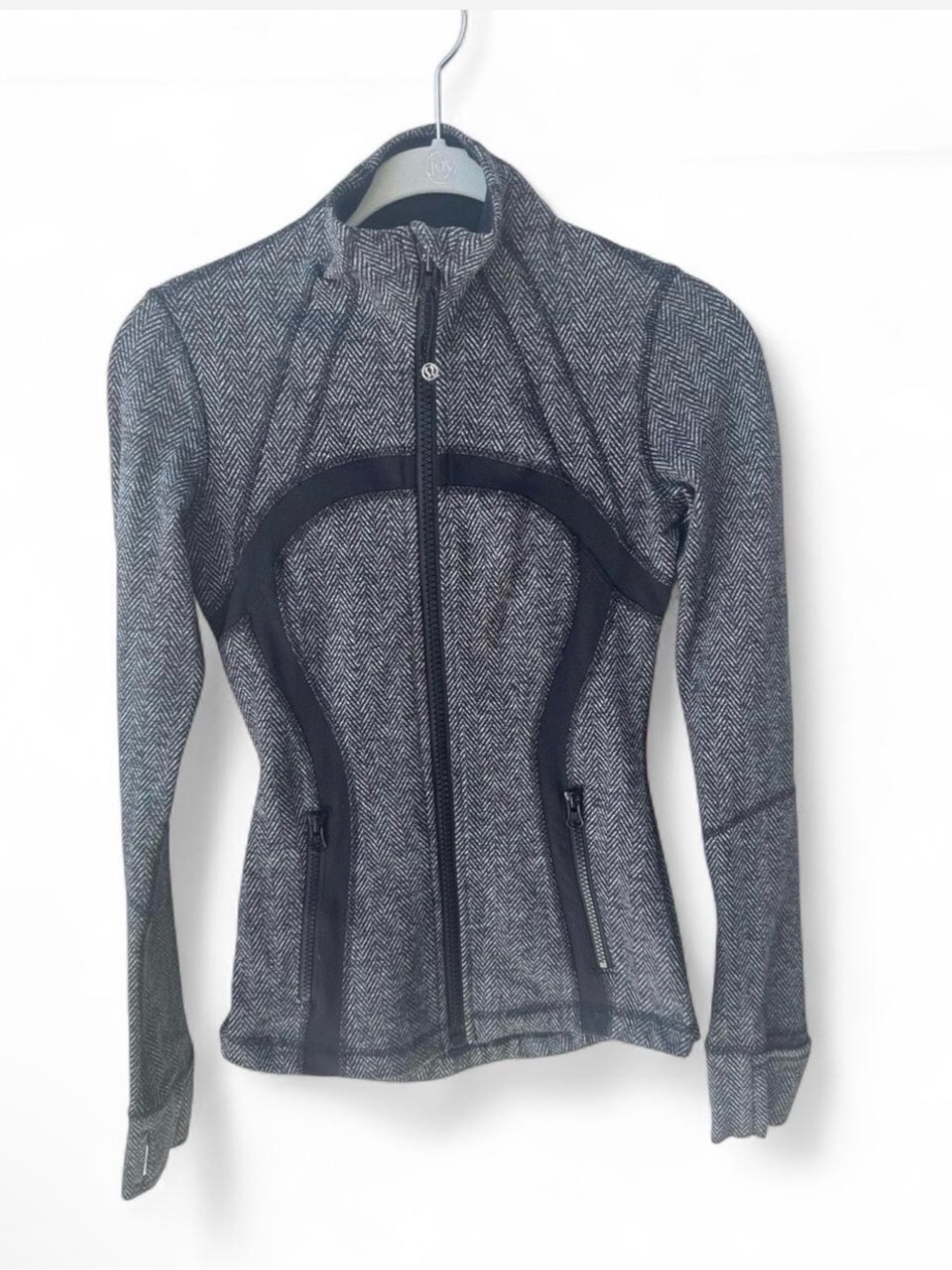 Jacket-lululemon athletica Heathered Gray Zip Hoodie